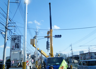 交通信号機設備工事状況⑤