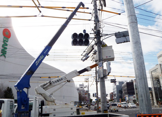 交通信号機設備工事状況⑦