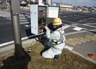 交通信号機 保守メンテナンス状況④